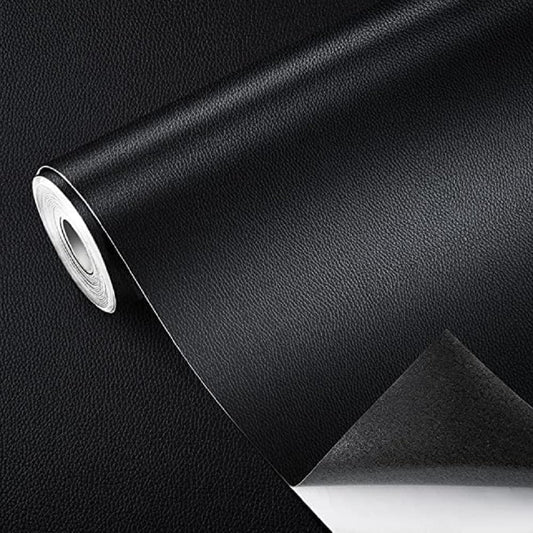 Black Self-Adhesive Leather Repair Patch 30x60cm, Waterproof and Durable for Sofa, Couch, Furniture, Car Seats, Handbags, Jackets