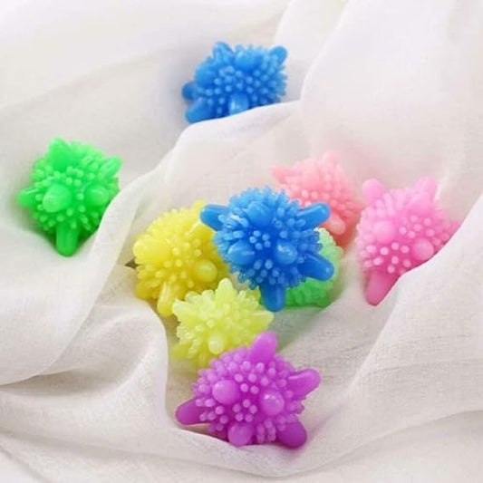 Colorful Spiky Rubber Balls for Washing Machine, Assorted Colours, Pack of 10